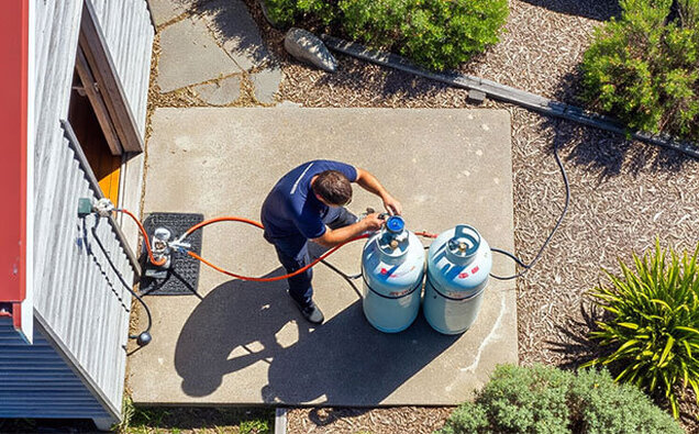Gas Fitter Cylinder Hookup